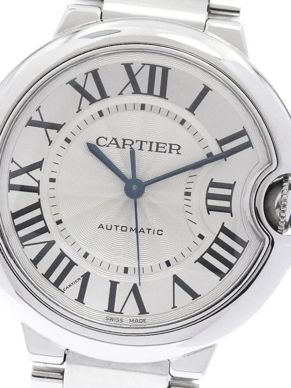 CARTIER Baron Blue MM W6920046 Silver Dial Automatic Boy's Watch_972664
